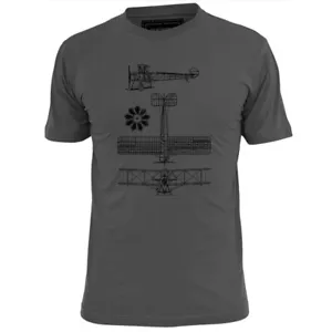 Camiseta para hombre AVRO 504 WW1 avión militar plano helicóptero - Imagen 1 de 2