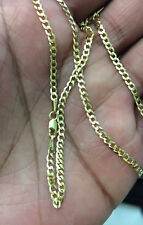Top Gold 14k Solid Yellow Gold Cuban Curb Link Necklace Chain 24" 3.6mm 