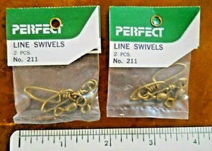 PERFECT #211 MODEL AIRPLANE LINE SWIVELS, LARGE (2 PKGS CONTAINING 2 EACH, NEW) - Picture 1 of 4