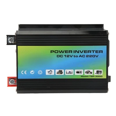 300W 12V To 220V ABS With Dual USB Ports Modified Wave Inverter - Image 1 of 4