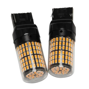 2Pcs Super Bright Canbus T20 7440 W21W Wy21W 144-Smd Reverse Light Turn 9629 - Picture 1 of 8