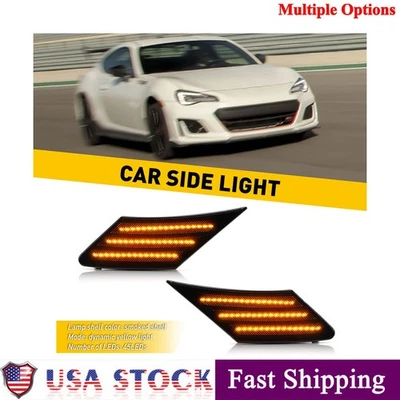 Luces de señalización laterales guardabarros delantero 2x para Subaru BRZ 2013-2016 Scion FR-S/2013-2020 Foto 1 de 4