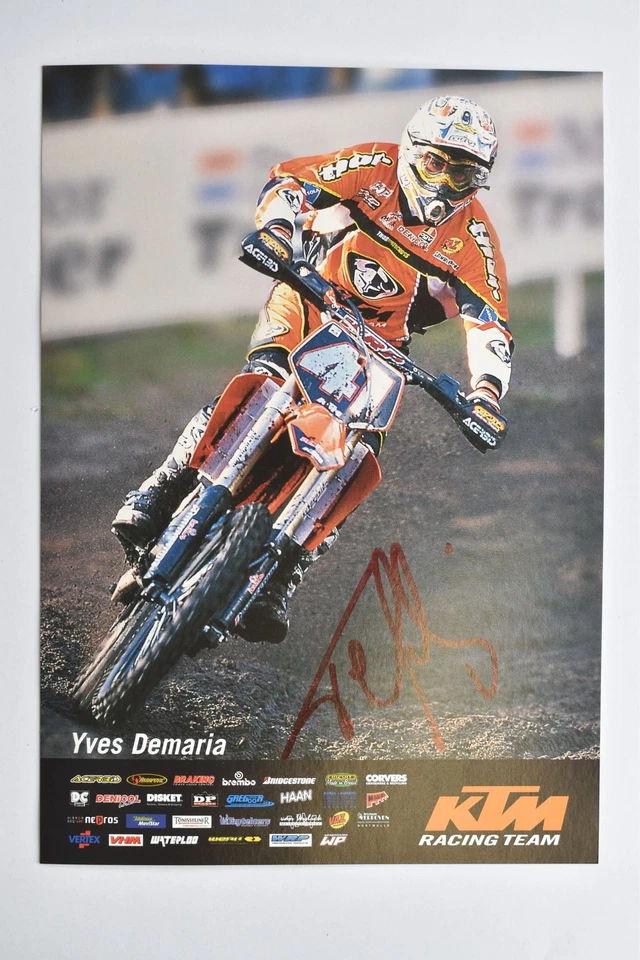 Yves Demaria - Motocross - original Autogramm -  - Autogrammkarte - Bild 1 von 1