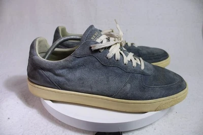Brunello Cucinelli Shoes Mens Size 11Blue Suede Low Top Made in Italy   (44) - Image 1 of 4
