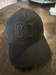 Dsquared2 Icon Baseballcap Cap Kappe Basebalkappe Cult Hat Hut Black Black - Bild 1 von 5