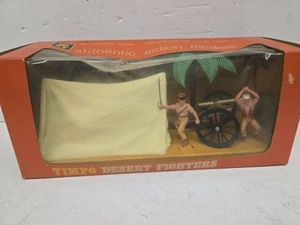 Vtg New In Box Timpo Action Figures Desert Fighters Army Soldier Toy Men - Bild 1 von 11