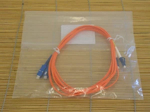 NEW LWL Glasfaser LC-SC Multimode Kabel Duplex 3m 50/125 µm NEU - Bild 1 von 1