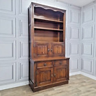 Vintage Wooden Jaycee Antique Oak Welsh Dresser Sideboard Cupboard Shelves Unit