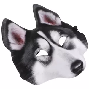 Dog Head Mask Funny Animal Masks Halloween Costume Full Head Realistic Masks - Picture 1 of 12