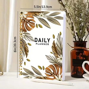Daily Planner Notebook for 2025 organizer A5 Schedule School University Supplies - Picture 1 of 6