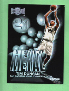 2000 Fleer Metal Universe # 8 of 10 H Tim Duncan