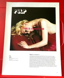 Pulp This Is Hardcore Album Cover Art PICTURE / PRINT 12" x 9" - Foto 1 di 3