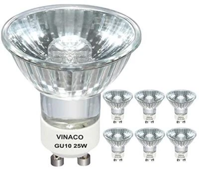 Vinaco NP5 GU10 120V 25W Bulb Candle Warmer, 6 Count (Pack of 1), Clear Glass  - Image 1 of 4