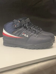 FILA Men's Flat Heel Hiking Boots Navy/White/Red F-13 Weather Tech Size 13 - Picture 1 of 11