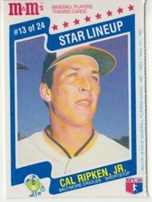 Cal Ripken Jr., 1987 M&M's Star Lineup #13, Baltimore Orioles, HOF