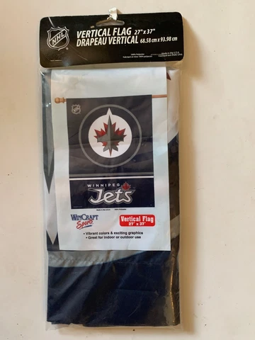 Winnipeg Jets WinCraft 27”x37” Two-Sided Vertical Flag Cover