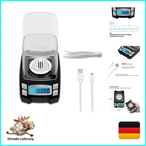 Échelle milligramme de charge USB 100g/0,001g, Mini échelle de gramme haute précision, Dig... - Photo 1/10