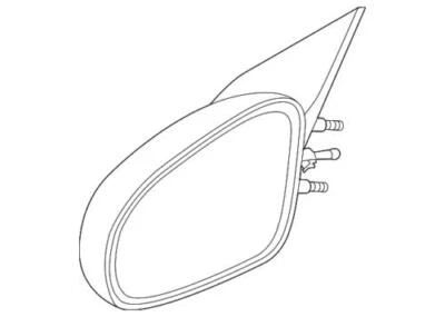Genuine GM 2003-2007 Saturn Ion 1 2 3 Mirror Assembly Outside Rear View 22726680 - Image 1 of 2
