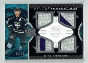 12-13 UD Upper Deck The Cup Foundations  Mike Richards  /10  Quad Patches