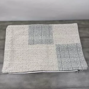 Pottery Barn Mali Handwoven Lumbar Pillow Cover 16”x26” Color Block Blush Blue - Picture 1 of 5