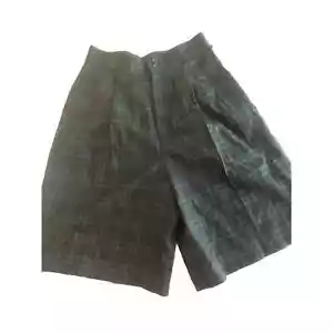 Vintage NWT Giorgio Sant Angelo Shorts Womens 10 Plaid High Waist Pleated Wool - Picture 1 of 10