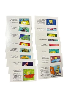 Monopoly SpongeBob SquarePants Chance Community Chest Cards Replacement - Picture 1 of 4