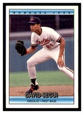 1992 Donruss #321 DAVID SEGUI Baltimore Orioles ~C7R