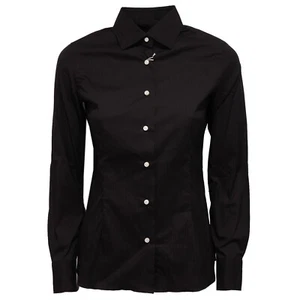 7111W camicia donna BARBA black shirt cotton woman - Picture 1 of 4