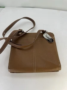 Borsa a mano Tignanello borsello pelle marrone taglia media portafoglio organizer interno cerniera - Foto 1 di 7