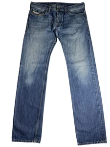 Diesel Sasado Jeans Men's 34W 34L Blue Denim Straight Leg - Picture 1 of 11