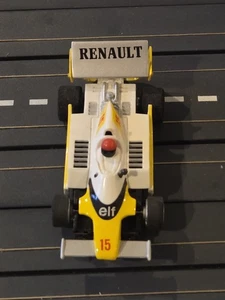 TYCO RENAULT ELF #15 F1 YELLOW WHITE SILVER HO SLOT CAR AURORA THUNDER JET AFX - Picture 1 of 2