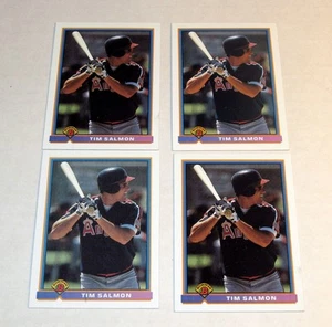 Bowman 203 1991 Tim Salmon novato radiocontrol lote (x4) Angels - Imagen 1 de 1