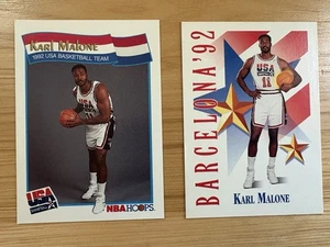 1991 1992 Karl Malone USA Basketball Olympics NBA Hoops #56 Skybox #535 - Picture 1 of 2