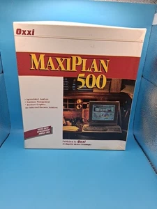 MaxiPlan 500 by Oxxi (1987) - Spreadsheet Analysis for Amiga - Open Box - Picture 1 of 5