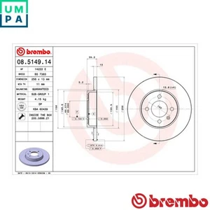 2x BRAKE DISC 08.5149.14 - Picture 1 of 7