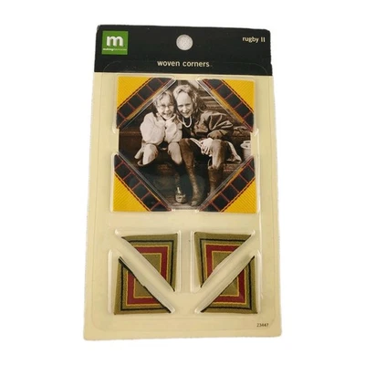 Libro de recortes amarillo Making Memories esquinas tejidas esquinas de fotos rugby II nuevo de colección Foto 1 de 4