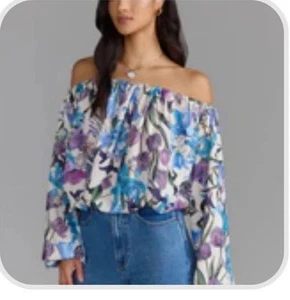 New York and Company Medium Floral Blouse - Picture 1 of 1