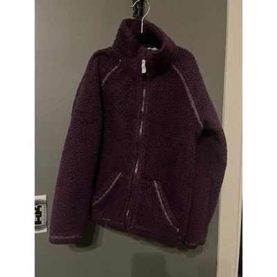  mini suelo niñas talla 9/10 púrpura polar chaqueta abrigo  Foto 1 de 3