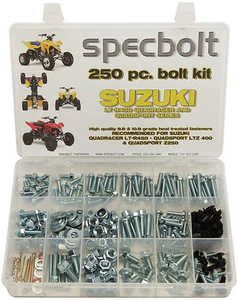 250pc Bolt Kit Suzuki LT450R LT-R450 Z400 LT250 ATV Fender Body Plastic Motor - Bild 1 von 1