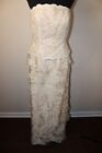 JOVANI High End Evening Gown Nude Bead Sequence Size 8 Long Dress