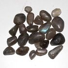 25pcs Drilled Cabochon Beads Fiery Labradorite Gemstones 1-2" For Jewelry JW