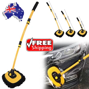 Car Wash Mop Car Brush Special Long Handle Mop Roof Window Cleaning Maintenance - Picture 1 of 24
