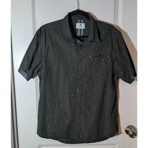 Level Ten Men's Short Black Button up Shirt L - Picture 1 of 3