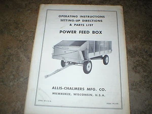 Allis- Chalmers Power Feed Box Operators Manual - Bild 1 von 1