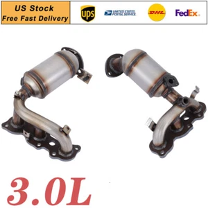 2PCS Manifold Catalytic Converter &Gaskets For Toyota Camry 3.0L 2002-2005 2006 - Picture 1 of 14