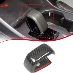 Real Carbon Fiber Gear Shift Knob Head Cover For VOLVO XC60 S60 V60 2022-2024 - Picture 1 of 6