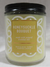 Bath & Body Works Honeysuckle Bouquet 6 Oz Single Wick Candle Mason Jar