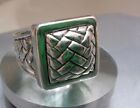 .925 Sterling Silver Tileable Weave  Ring - Sz 7- Free Shipping ! 