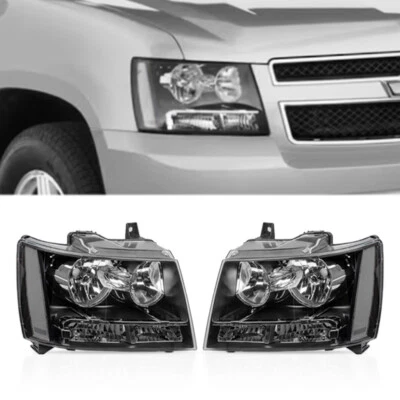 Conjunto de faros para Chevy Suburban 1500 Tahoe Avalanche 2007-2014 Foto 1 de 4