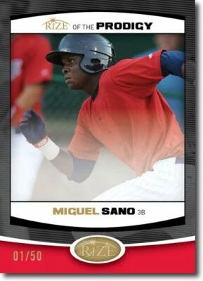 MIGUEL SANO 2012 Rize Draft Rookie BLACK Paragon PRODIGY RC #/50 - Image 1 of 2